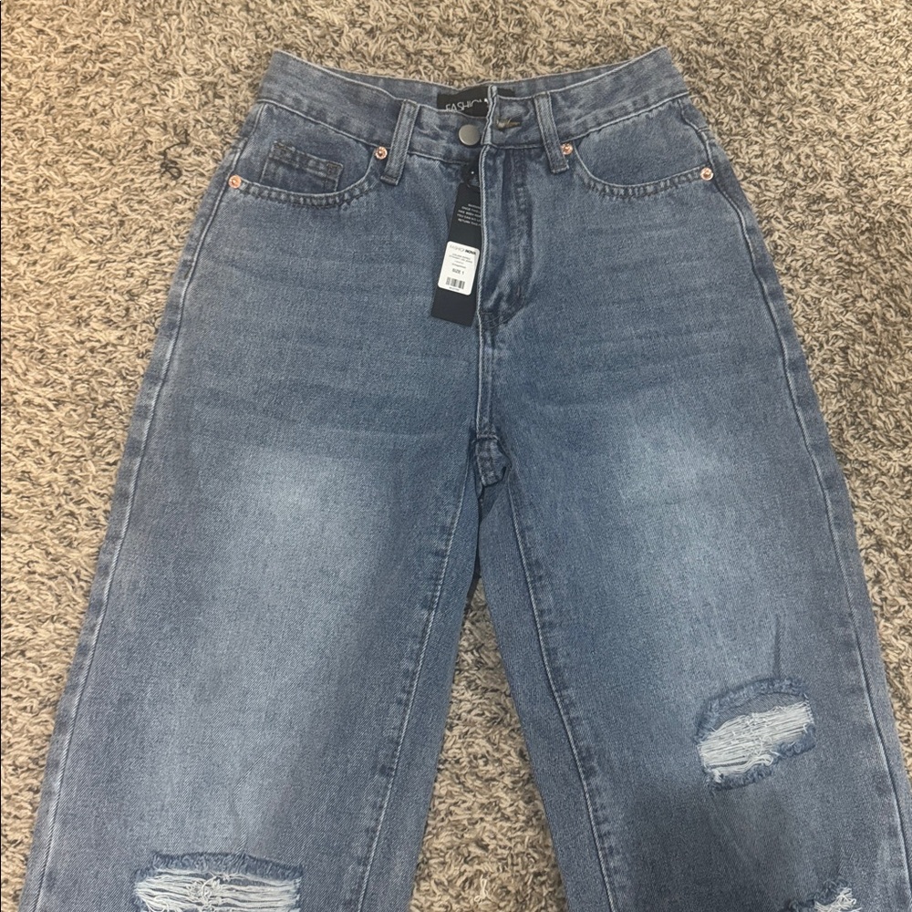 Fashion Nova Light Blue Denim Jeans